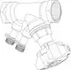 Strangregulierventil mit Innengewinde, drei Anschlussmöglichkeiten und Drehknopf. Produkt von IMI Hydronic Engineering, geeignet für Rohrleitungssysteme.